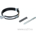 картинка Хомут FERAT металлический с шурупом и дюбелем М8 110*80/100 | Центр Снабжения | Дальний Восток | Хабаровск