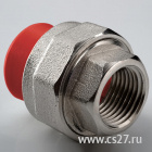 картинка Муфта комбинированная разъемная раструбная PP-R AntiFire D 32х1" ВР | Центр Снабжения | Дальний Восток | Чита