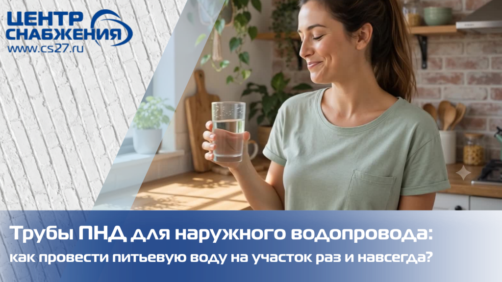 Трубы ПНД для наружного водопровода: как провести питьевую воду на участок раз и навсегда?