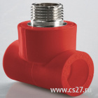картинка Тройник комбинированный резьбовой PP-R AntiFire D 25х1/2" НР | Центр Снабжения | Дальний Восток | Хабаровск