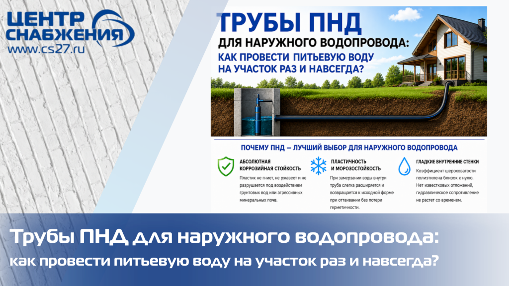 Трубы ПНД для наружного водопровода Трубы ПНД для наружного водопровода