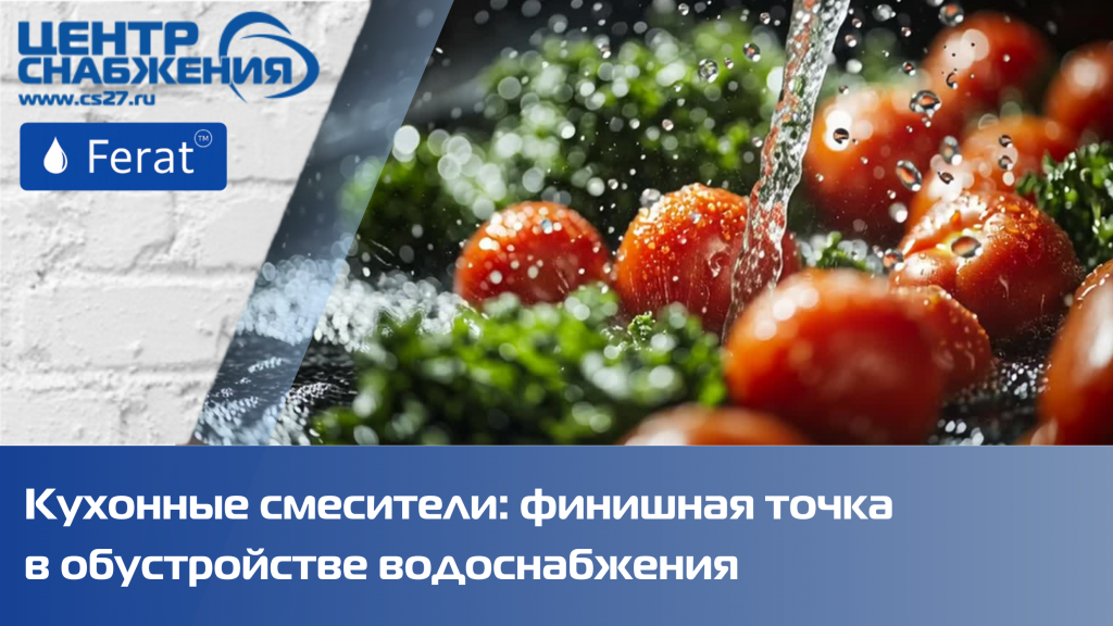 Кухонные смесители: логическое завершение цепочки водоснабжения Кухонные смесители: логическое завершение цепочки водоснабжения